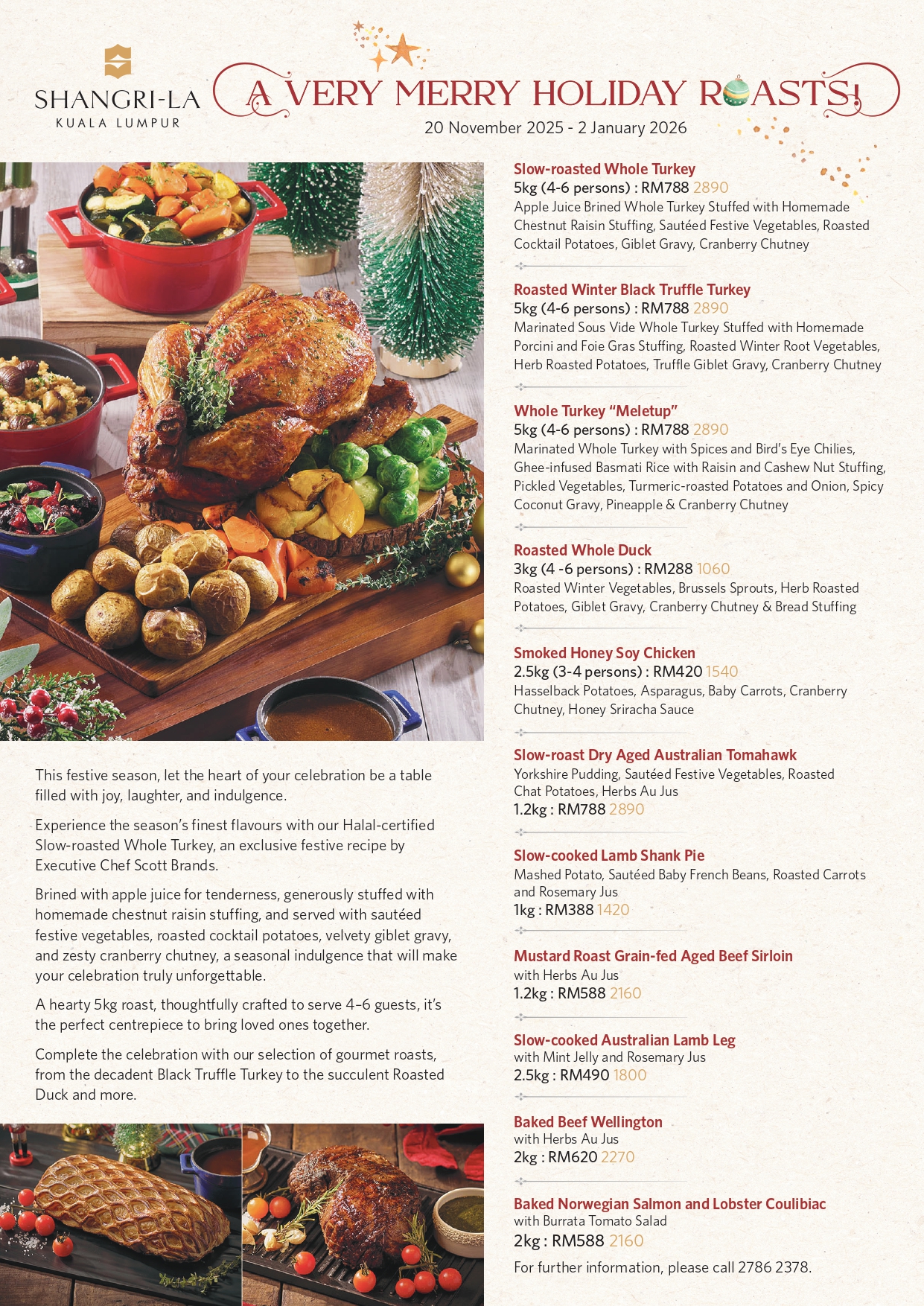 Holiday Roasts Leaflet